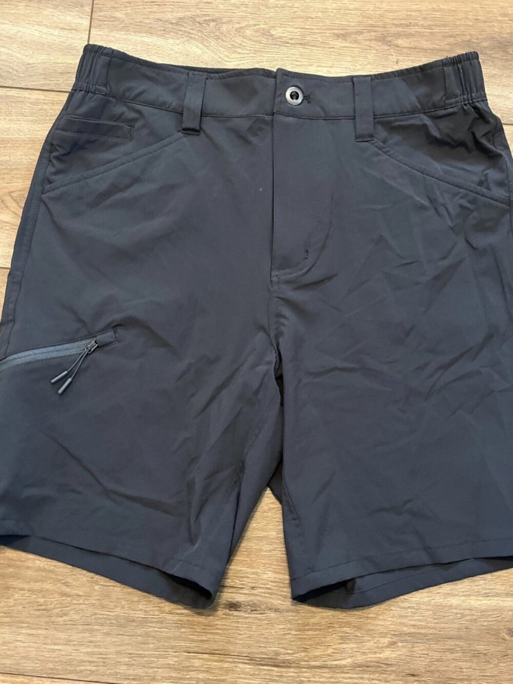 OOBE Lightweight Uniform Shorts SZ 30x8 Gray Cargo Elastic Waist Stretch